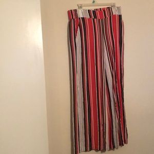 Strips elastic pants